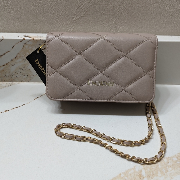 bebe Handbags - bebe flap crossbody bag, Dusty Rose,